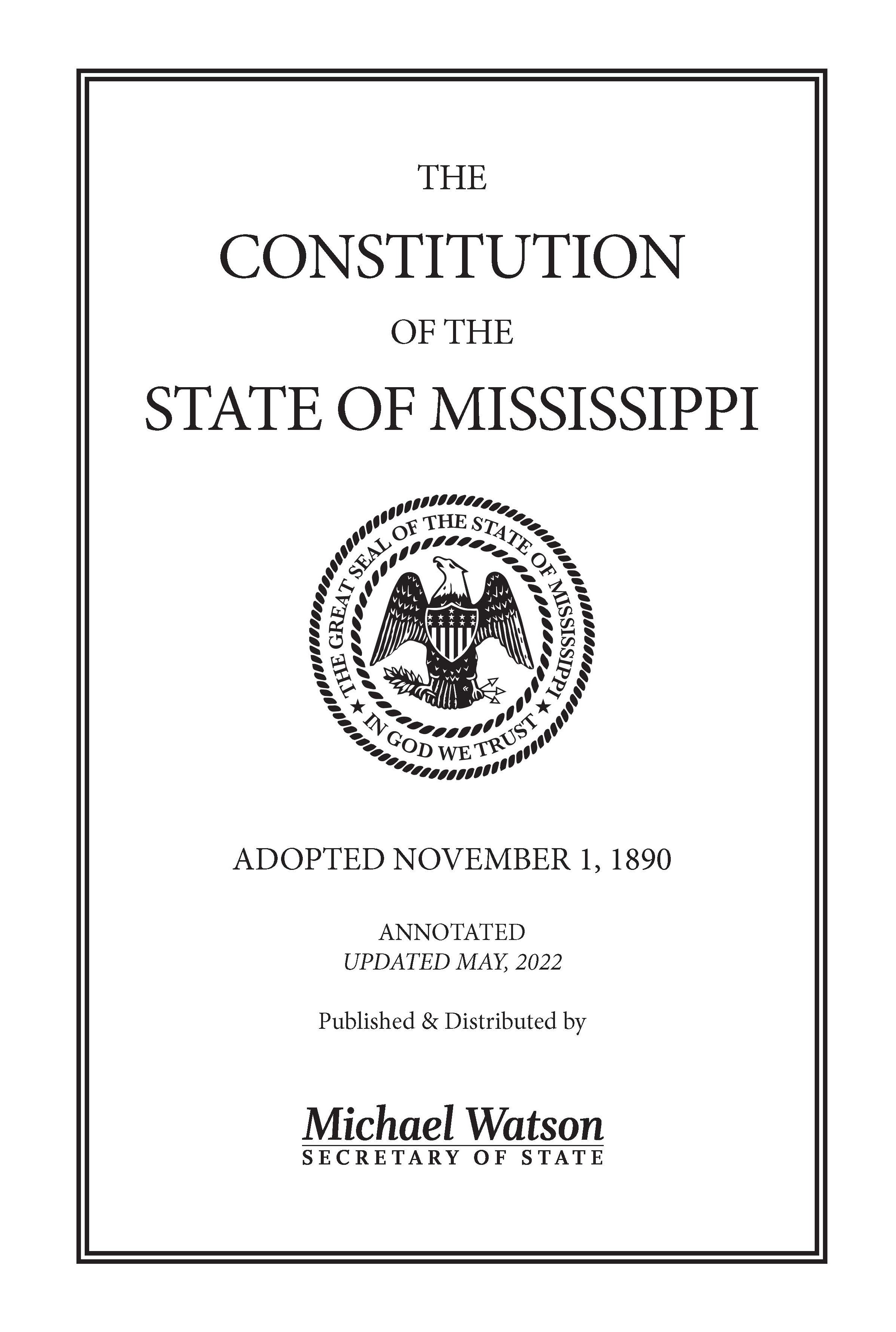 Mississippi Constitution